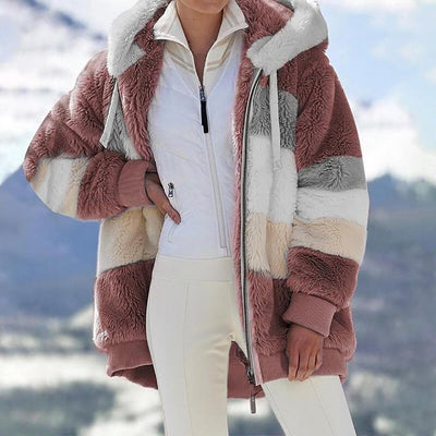 Viviana™ | Luxe & Cozy Colourblock Faux Fur Jacket