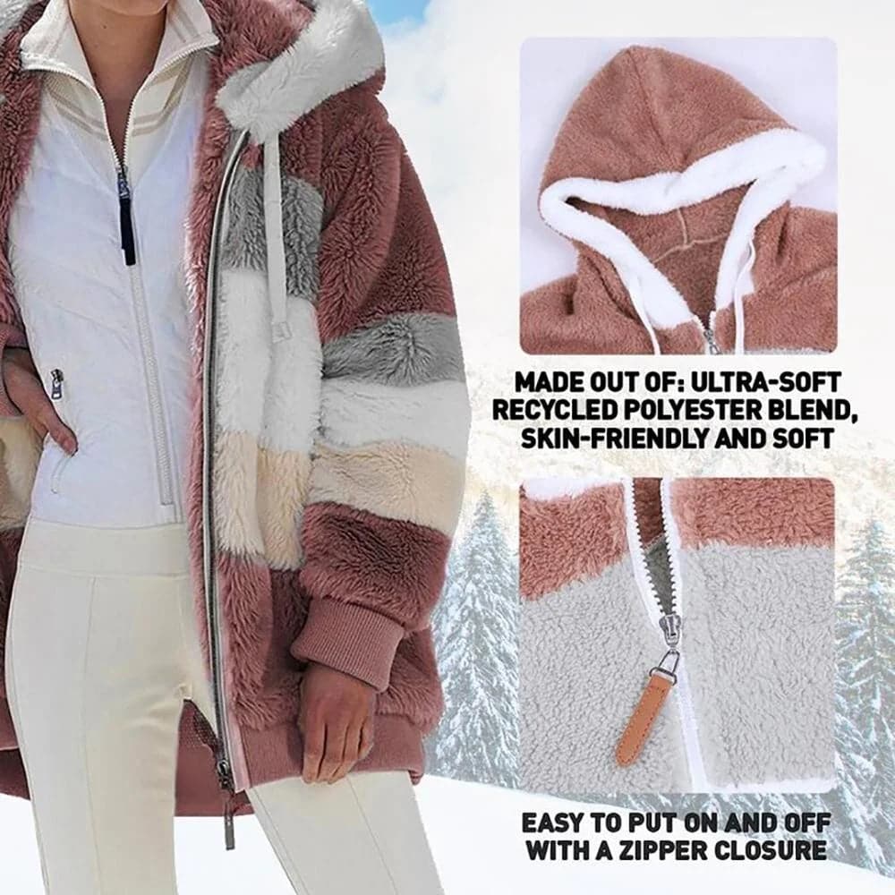 Viviana™ | Luxe & Cozy Colourblock Faux Fur Jacket