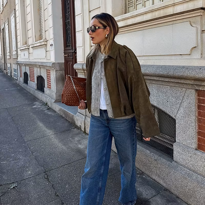 Alina™ Manteau oversize en daim