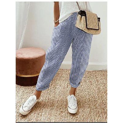 Cozy Stripe™ Cotton Trousers