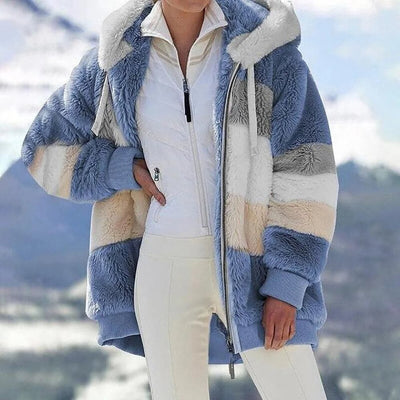 Viviana™ | Luxe & Cozy Colourblock Faux Fur Jacket