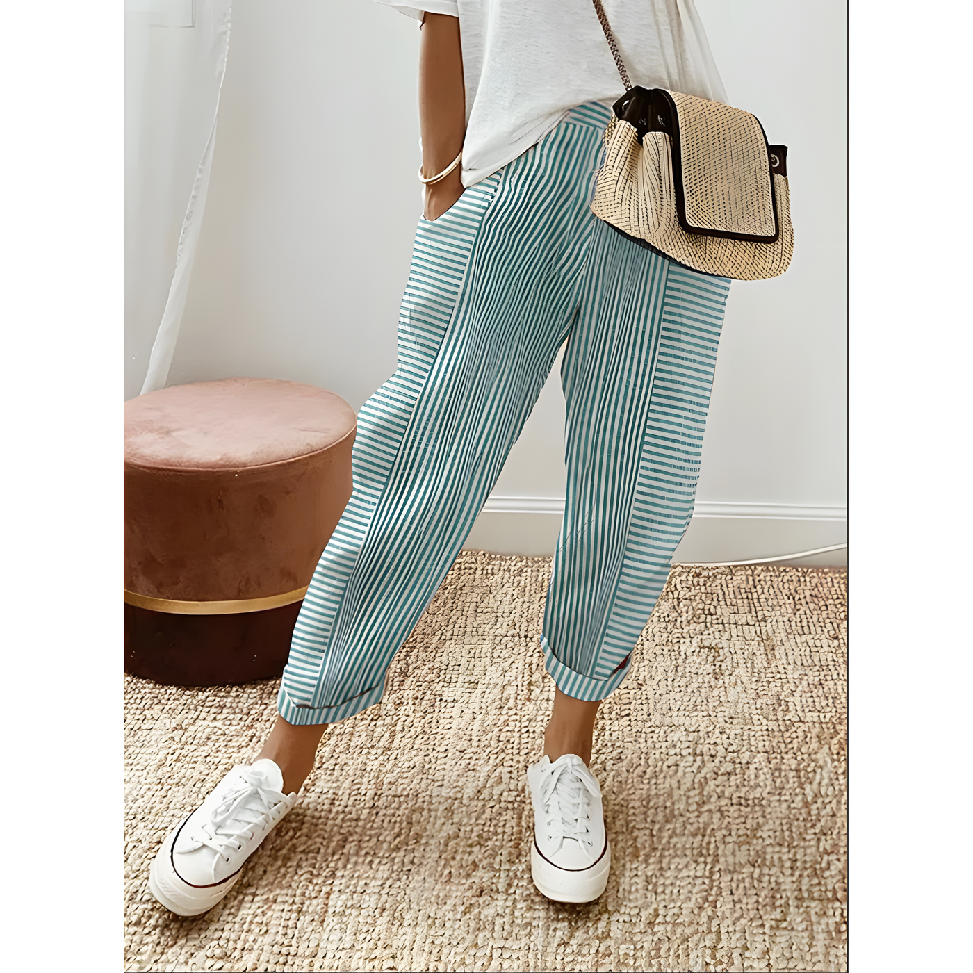 Cozy Stripe™ Cotton Trousers