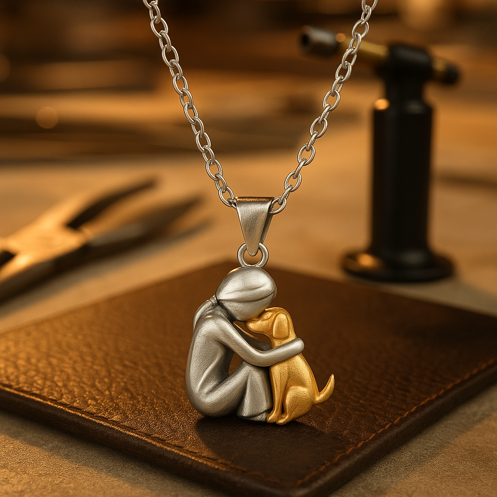 Lena - Collier avec pendentif en forme de chien