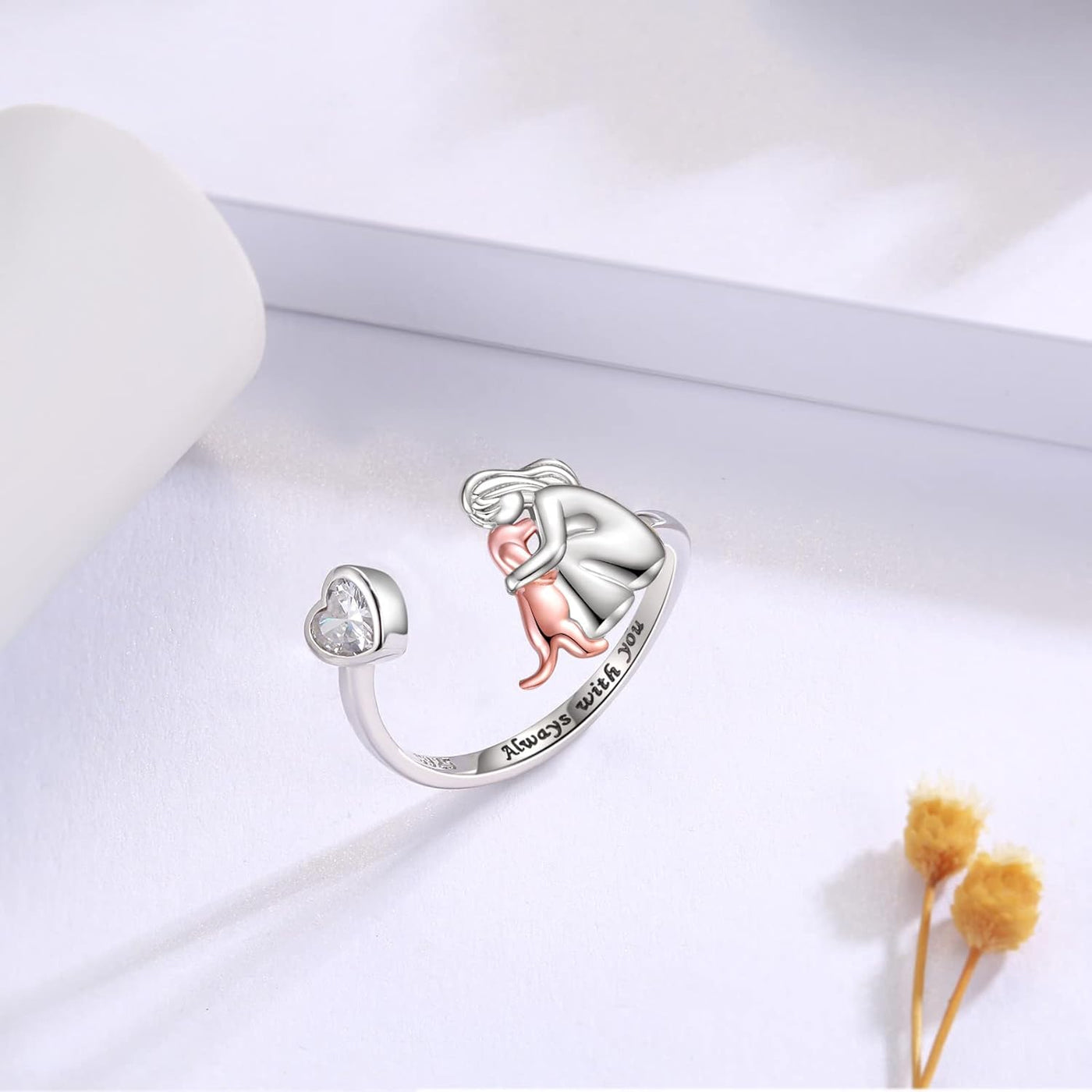Aurelia - Bague avec une icône de chien