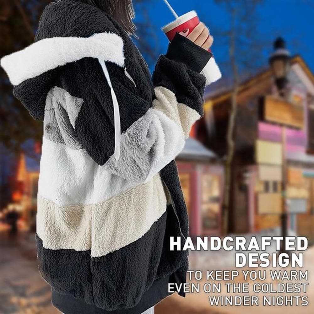 Viviana™ | Luxe & Cozy Colourblock Faux Fur Jacket
