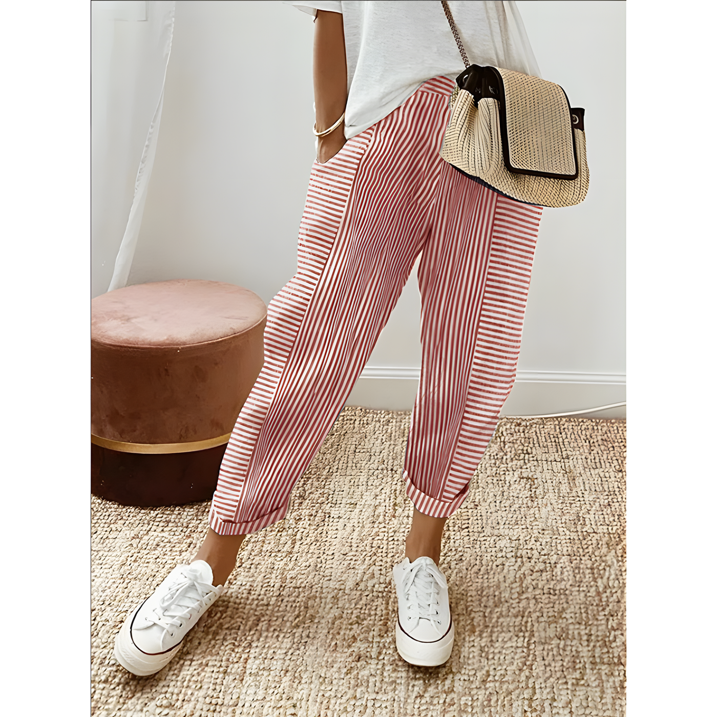 Cozy Stripe™ Cotton Trousers