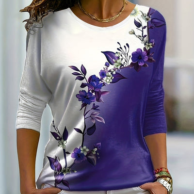 Lila's Blossom Colour Block Top