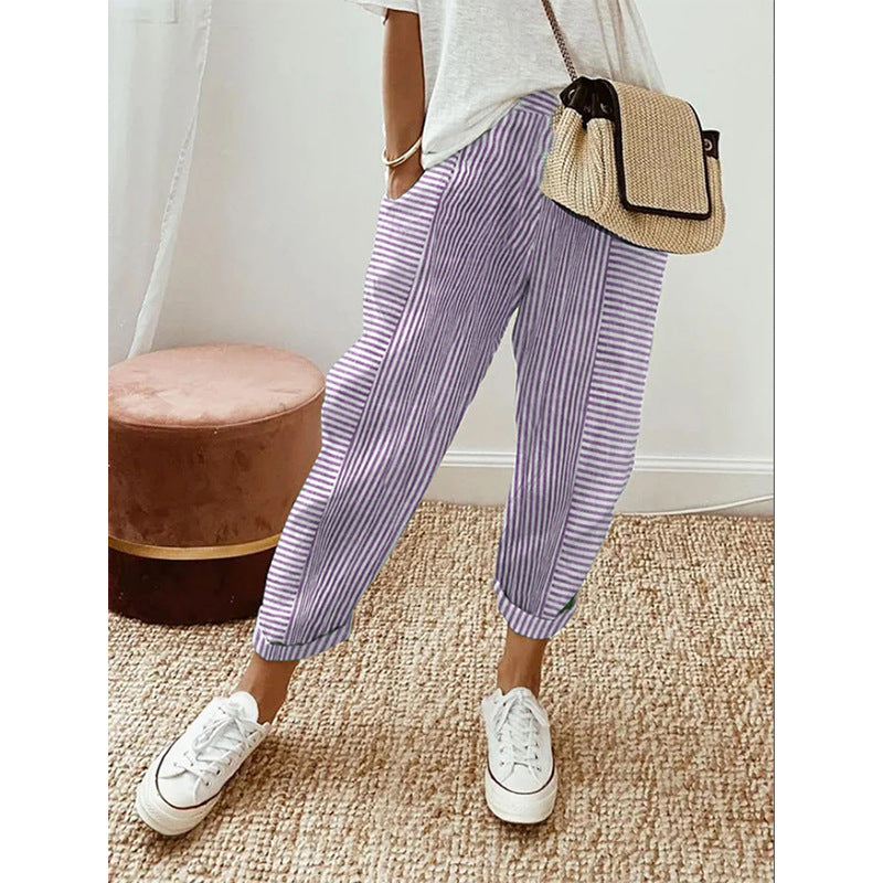 Cozy Stripe™ Cotton Trousers