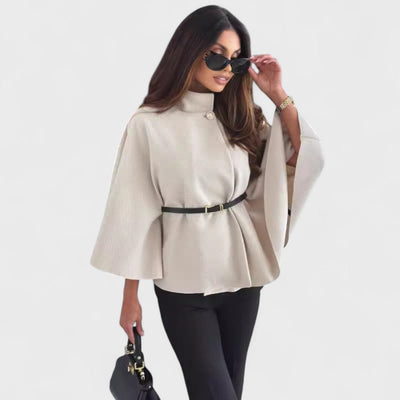 Lea - Veste à manches papillon chic avec ceinture