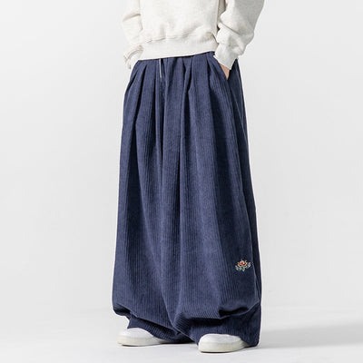 Ultimate Comfort Wide-Leg Corduroy Sweatpants