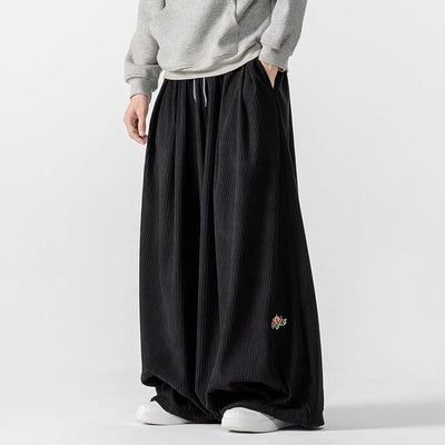 Ultimate Comfort Wide-Leg Corduroy Sweatpants