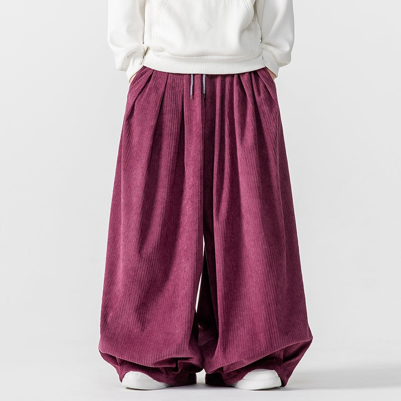 Ultimate Comfort Wide-Leg Corduroy Sweatpants