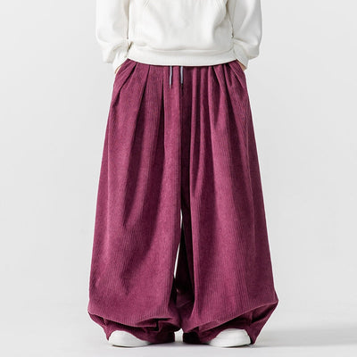 Ultimate Comfort Wide-Leg Corduroy Sweatpants