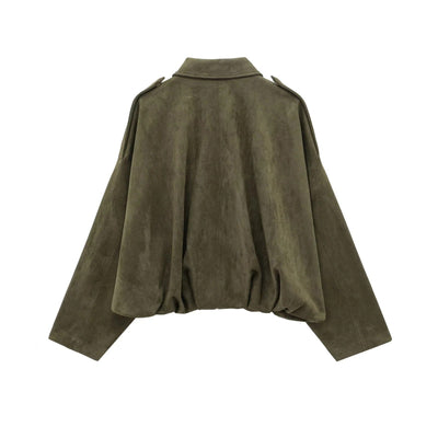 Alina™ Manteau oversize en daim