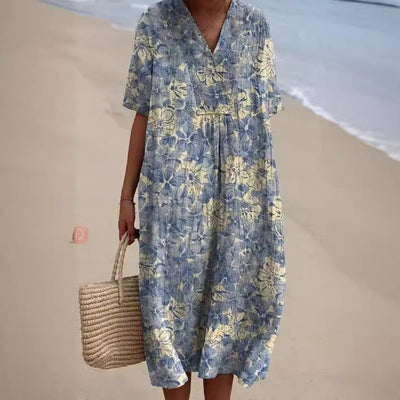 Isabella™ - Colourful Blossom Maxi Dress