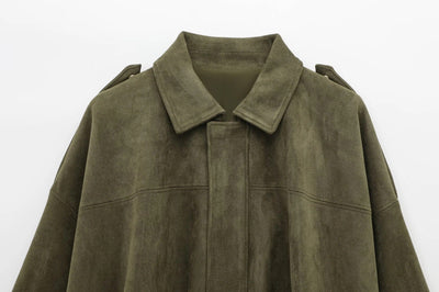 Alina™ Manteau oversize en daim