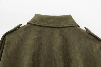 Alina™ Manteau oversize en daim
