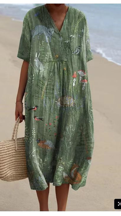 Isabella™ - Colourful Blossom Maxi Dress