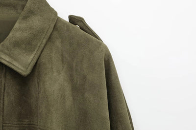 Alina™ Manteau oversize en daim