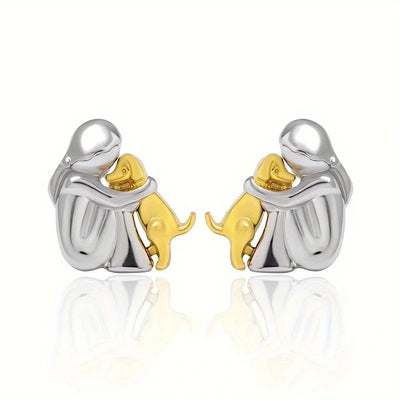 Joanna - Boucles d'oreilles avec l'icône d'un chien