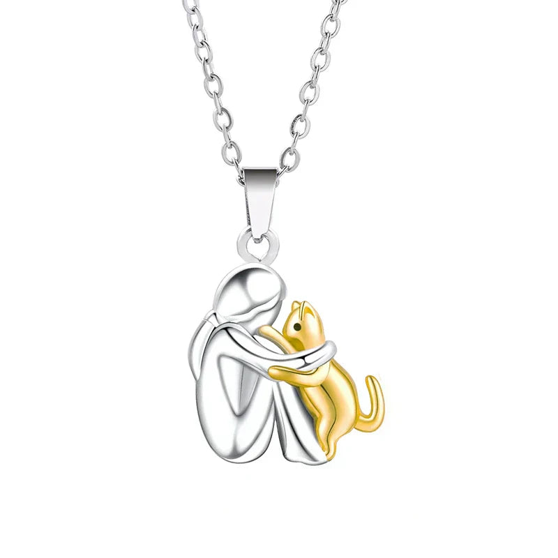 Karolina - Collier avec pendentif en forme de chat