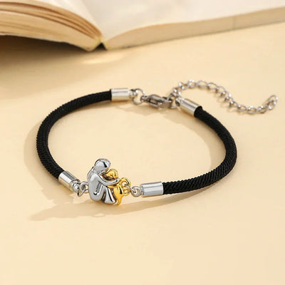 Gabriela - Bracelet en cordon avec icône de chien
