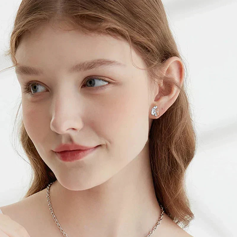 Natalia - Boucles d'oreilles avec icône de chat