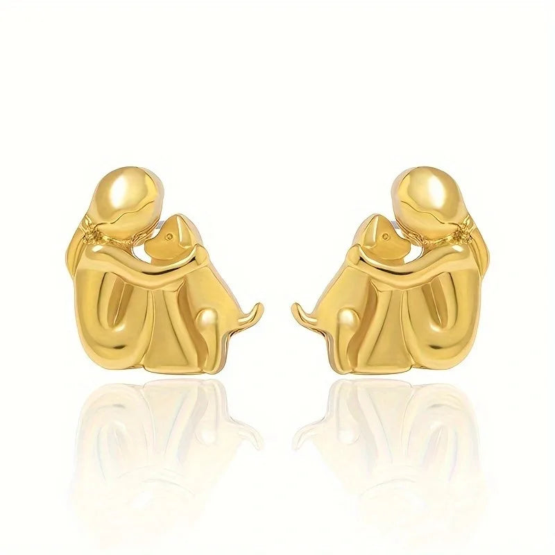 Joanna - Boucles d'oreilles avec l'icône d'un chien