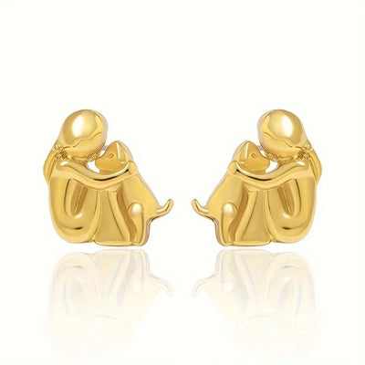 Joanna - Boucles d'oreilles avec l'icône d'un chien