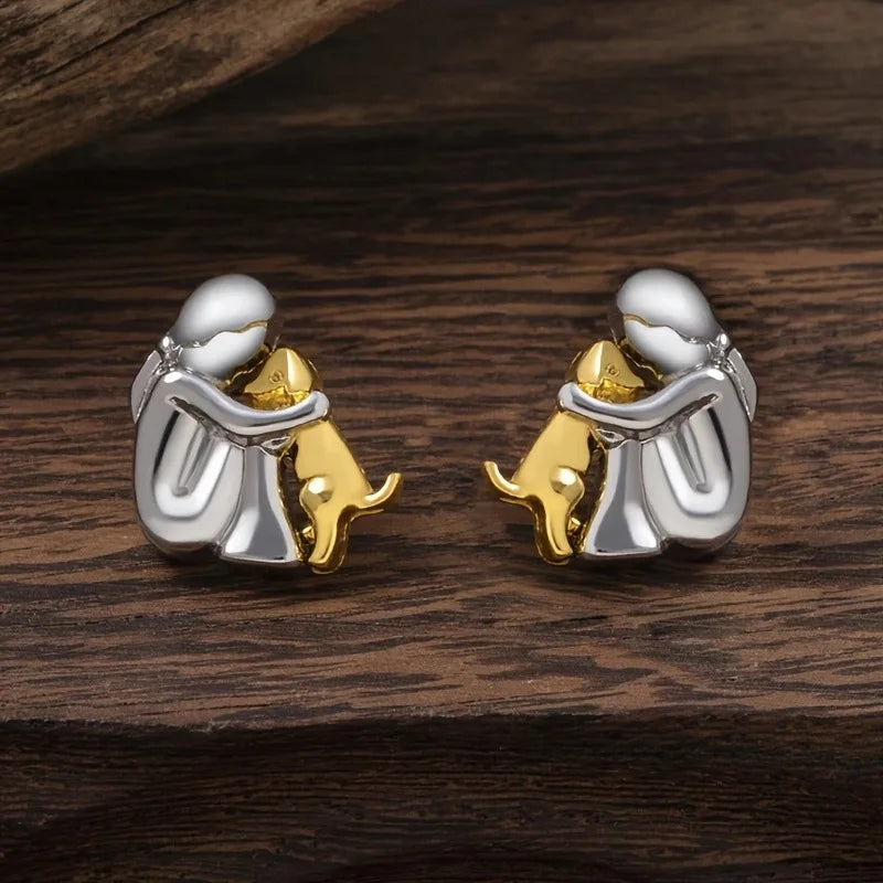 Joanna - Boucles d'oreilles avec l'icône d'un chien