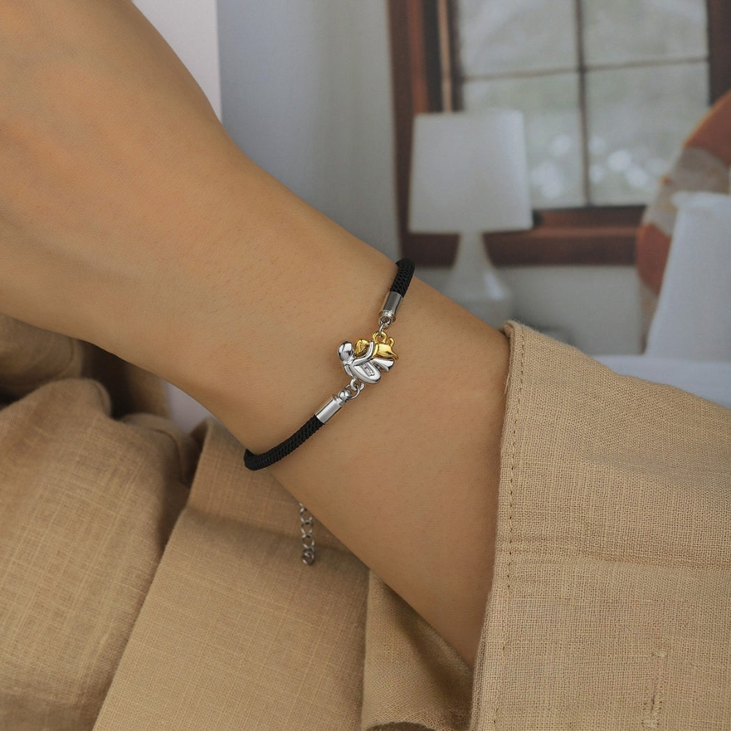 Gabriela - Bracelet en cordon avec icône de chien