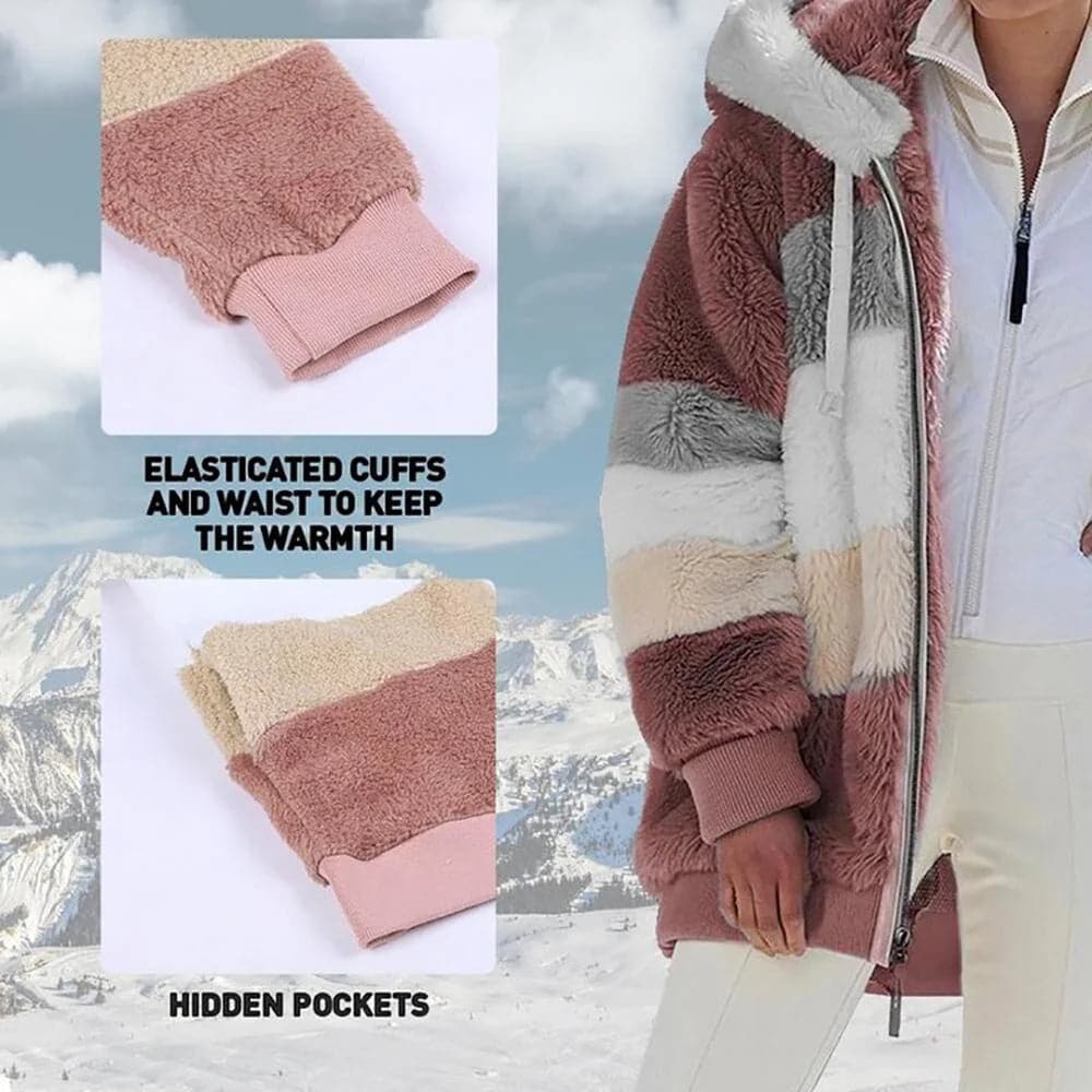Viviana™ | Luxe & Cozy Colourblock Faux Fur Jacket