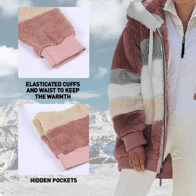 Viviana™ | Luxe & Cozy Colourblock Faux Fur Jacket