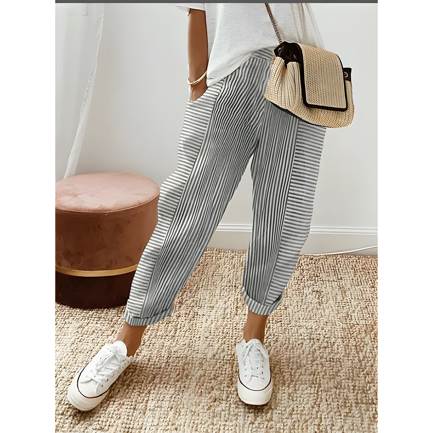 Cozy Stripe™ Cotton Trousers