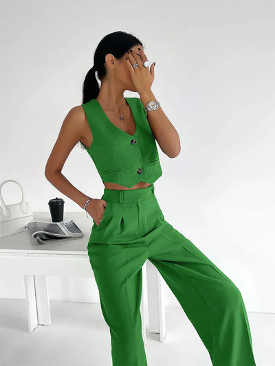 Tailored Waistcoat and Trousers Set