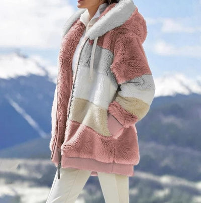 Viviana™ | Luxe & Cozy Colourblock Faux Fur Jacket