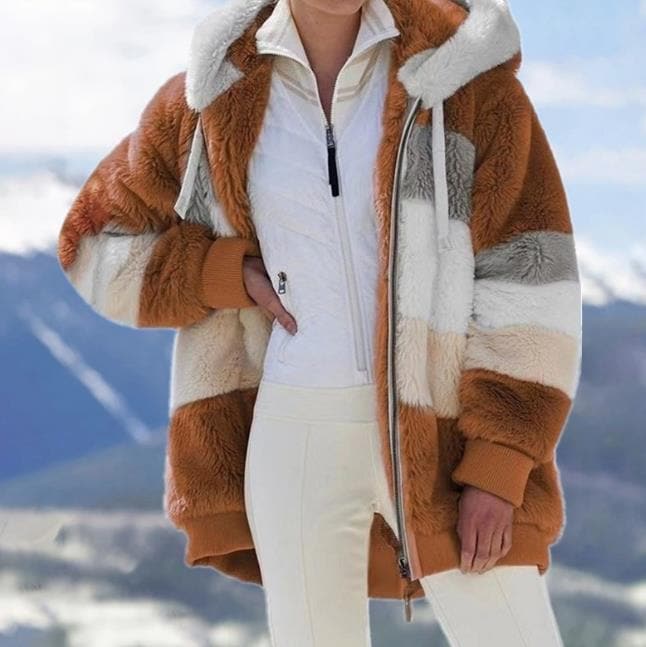Viviana™ | Luxe & Cozy Colourblock Faux Fur Jacket