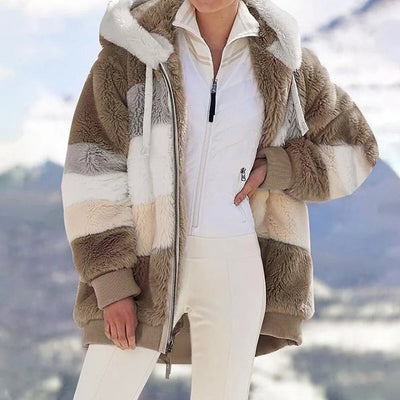 Viviana™ | Luxe & Cozy Colourblock Faux Fur Jacket