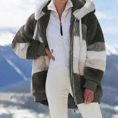 Viviana™ | Luxe & Cozy Colourblock Faux Fur Jacket