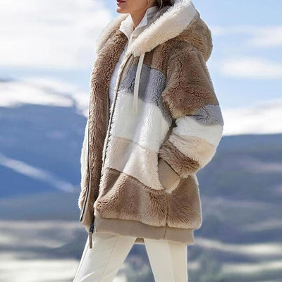 Viviana™ | Luxe & Cozy Colourblock Faux Fur Jacket
