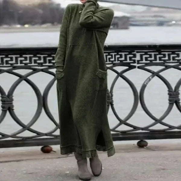 Celeste™ - Cozy Knit Maxi Dress