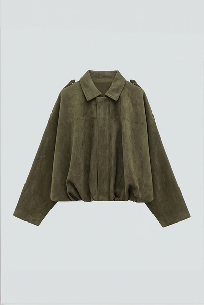 Alina™ Manteau oversize en daim