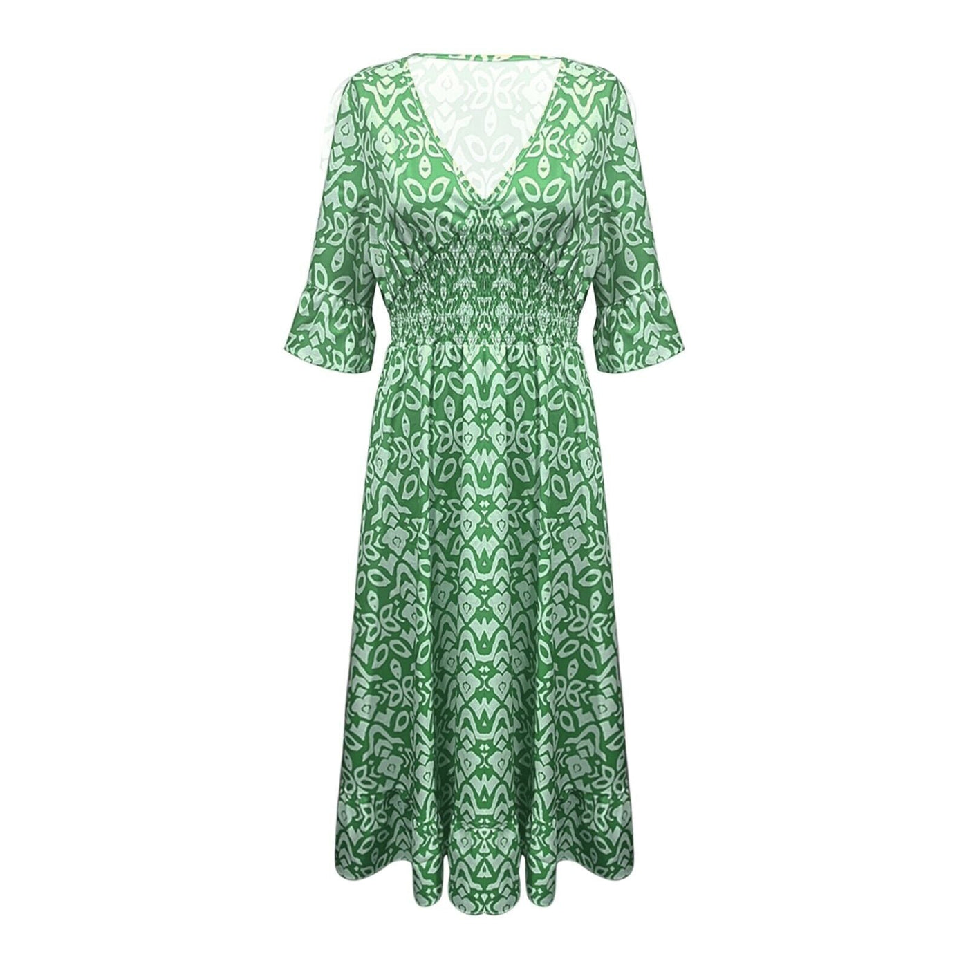 Summer Charm V-Neck Dress
