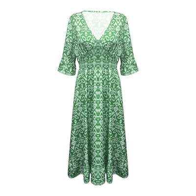 Summer Charm V-Neck Dress
