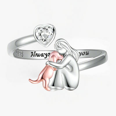 Aurelia - Bague avec une icône de chien
