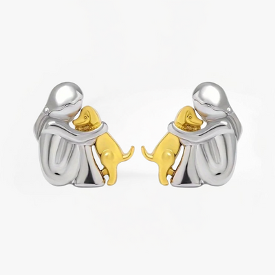 Joanna - Boucles d'oreilles avec l'icône d'un chien