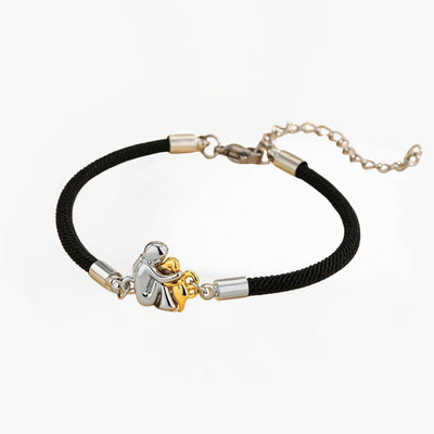 Gabriela - Bracelet en cordon avec icône de chien